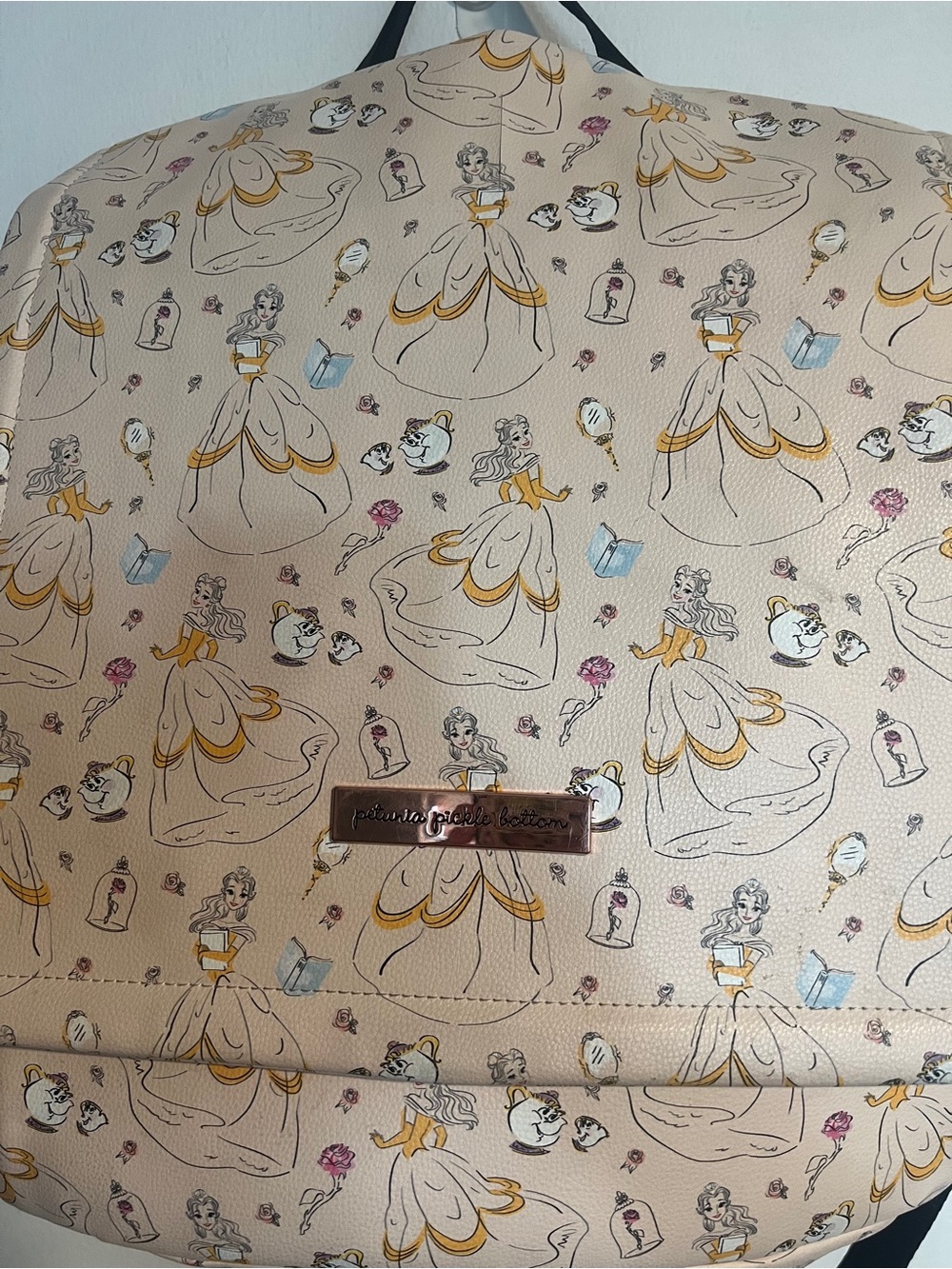 Pitunia Pickle bottom Disney Princess Belle Diaper Bag. - Picture 3 of 9